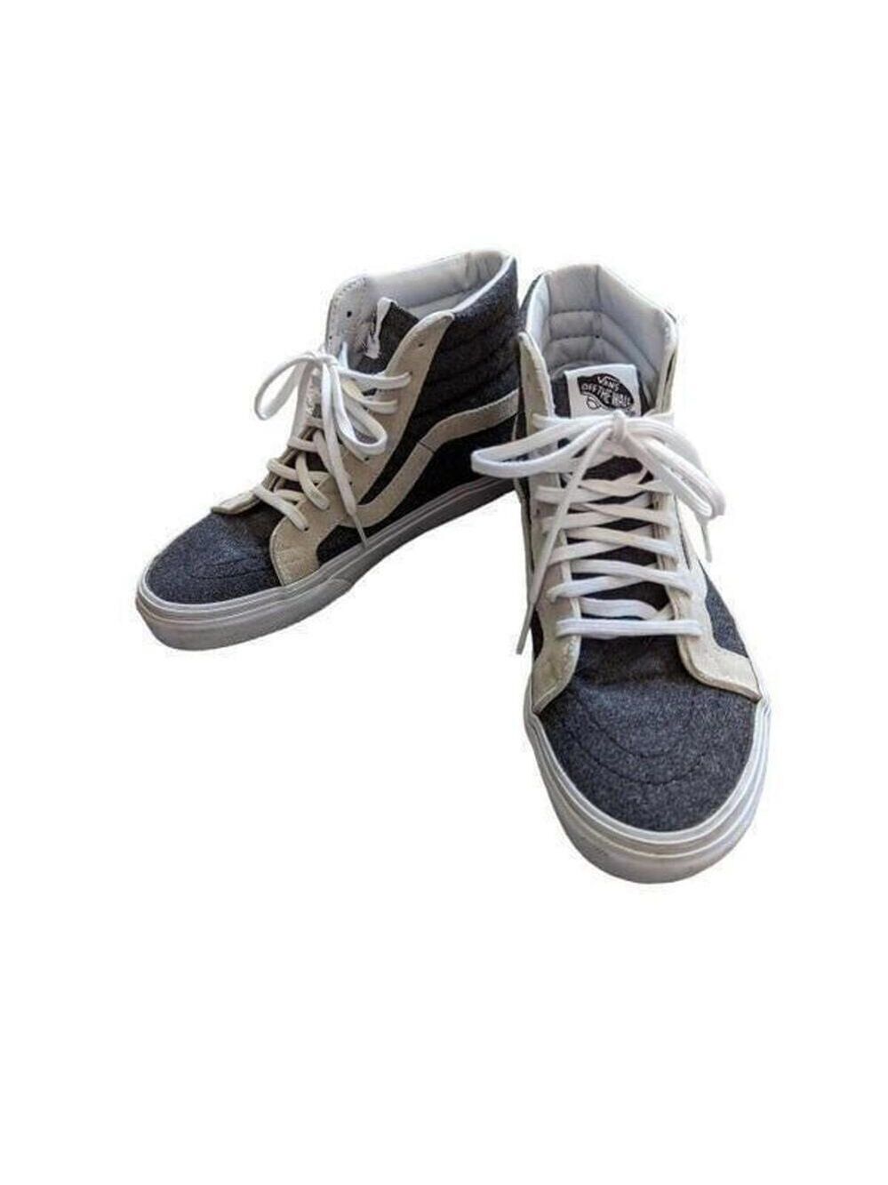 Vans Women's Black High-Cut Lace-Up Skateboard Shoes Size 8